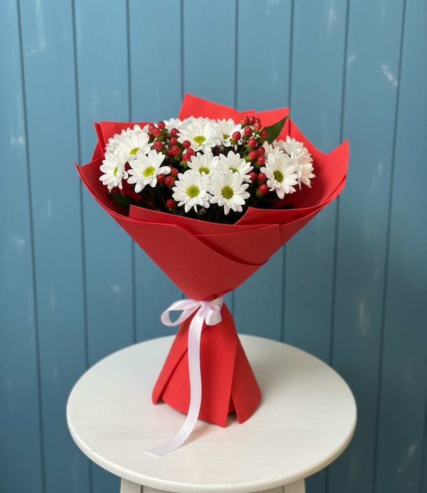 Букет цветов из: Хризантемы в Каменке Пензенской области