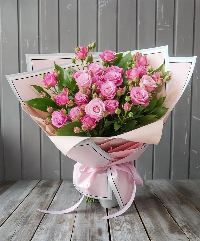Букет Розовый кустик в Каменке Пензенской области