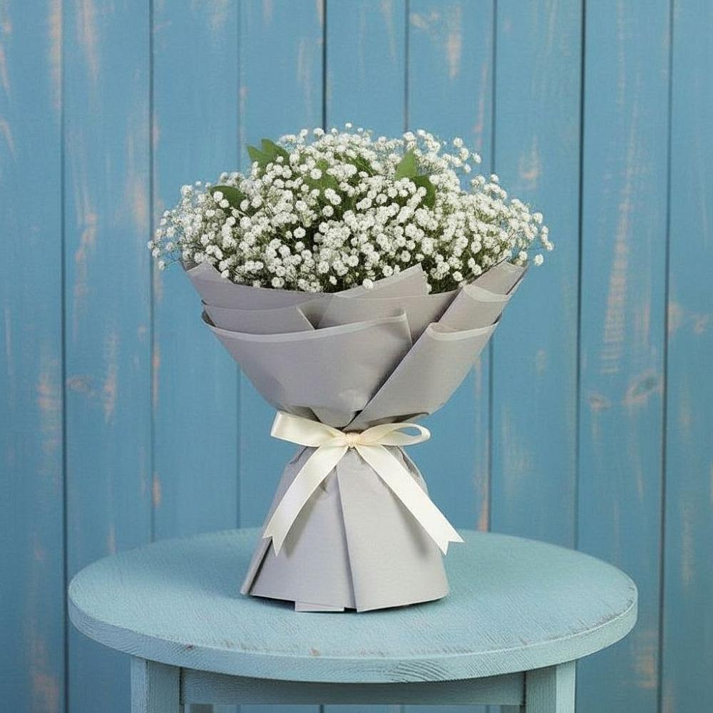 Букет цветов из: Гипсофила в Каменке Пензенской области