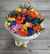Букет цветов из:  Розы и Хризантемы в Каменке Пензенской области