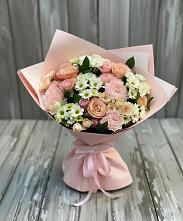 Букет цветов из:  Гвоздики, Розы и Хризантемы в Каменке Пензенской области