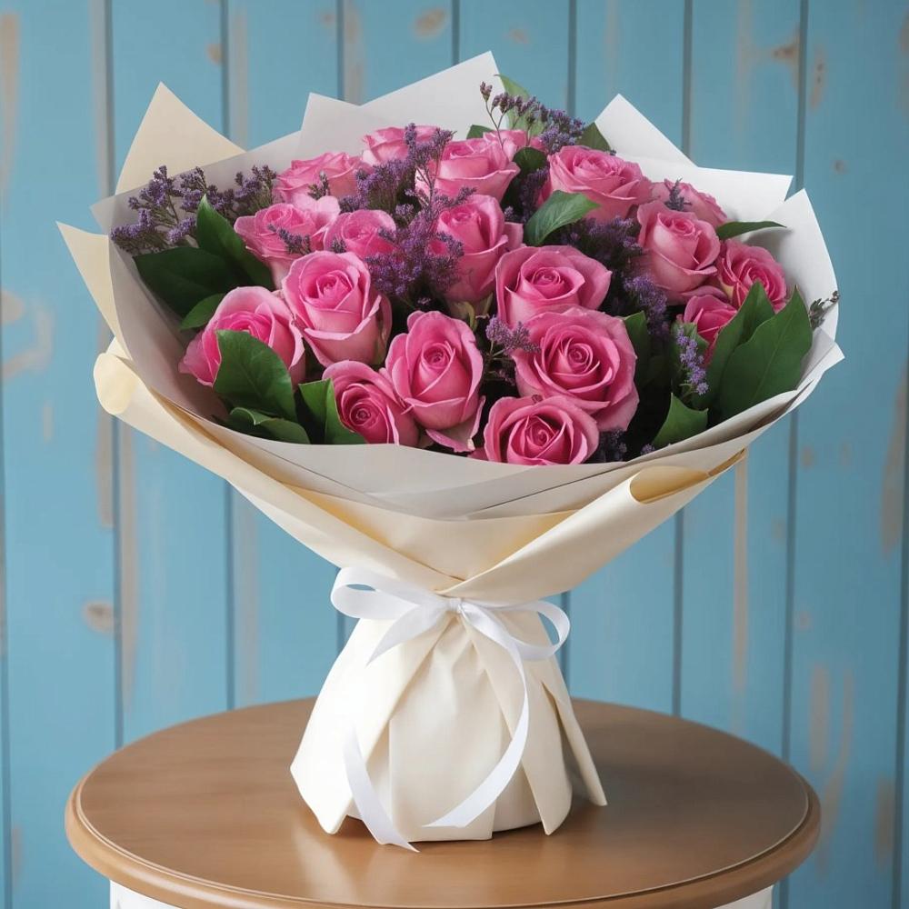 Букет цветов из: Розы в Каменке Пензенской области