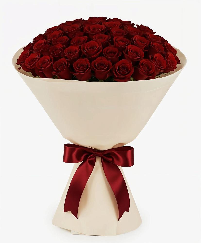 Букет 101 Бордовая роза Блэк Бакарра в Каменке Пензенской области