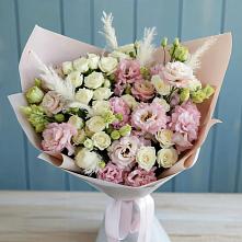 Букет цветов из:  Альстромерии и Розы #REPLACE_PRED# Каменке Пензенской области